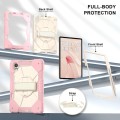 Mocne Etui z Uchwytem i Paskiem do Huawei MatePad Air 12 2024 różowe