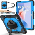 Pancerne Etui z Uchwytem i Paskiem do Huawei MatePad 11.5 S niebieskie