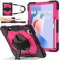 Pancerne Etui z Uchwytem i Paskiem do Huawei MatePad 11.5 S różowe