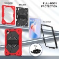 Pancerne Etui z Uchwytem i Paskiem do Huawei MatePad 11.5 S czerwone