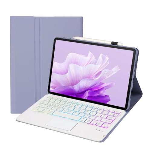 Fioletowe Etui Podświetlana Klawiatura do Huawei MatePad 11.5 S 2024