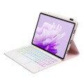 Różowe Etui Podświetlana Klawiatura do Huawei MatePad 11.5 S 2024