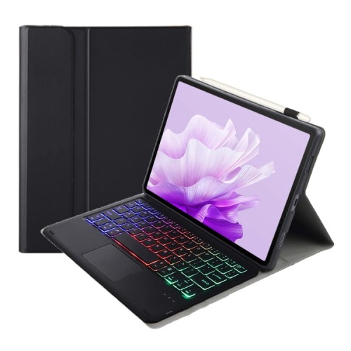 Czarne Etui Podświetlana Klawiatura do Huawei MatePad 11.5 S 2024
