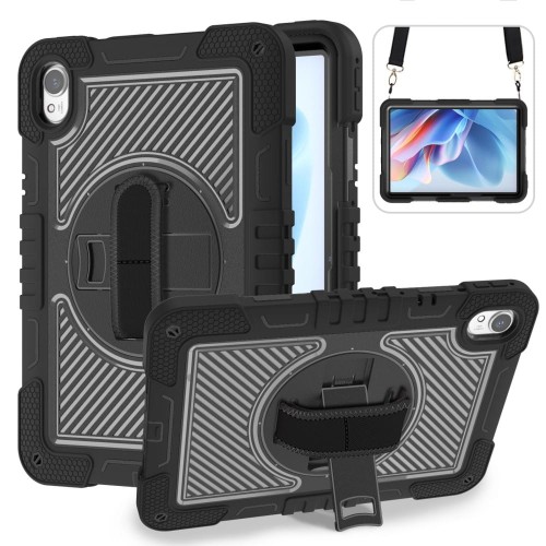 Pancerne Etui z Uchwytem i Paskiem do Huawei MatePad 11.5 S 2024 czarne