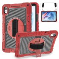 Pancerne Etui z Uchwytem i Paskiem do Huawei MatePad 11.5 S 2024 czerwone