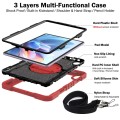 Pancerne Etui z Uchwytem i Paskiem do Huawei MatePad 11.5 S 2024 czerwone