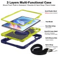 Pancerne Etui z Uchwytem i Paskiem do Huawei MatePad 11.5 S 2024 granatowo-zielone