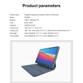 BENWIS Białe Magnetyczne Etui Klawiatura do iPad 10 2022 / iPad 11 2025
