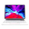 BENWIS Białe Magnetyczne Etui Klawiatura do iPad Pro 12.9 2022/2021/2020