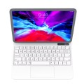 BENWIS Białe Magnetyczne Etui Klawiatura do iPad Pro 12.9 2022/2021/2020
