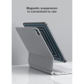 BENWIS Białe Magnetyczne Etui Klawiatura do iPad Pro 12.9 2022/2021/2020
