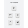 BENWIS Białe Magnetyczne Etui Klawiatura do iPad Pro 12.9 2022/2021/2020