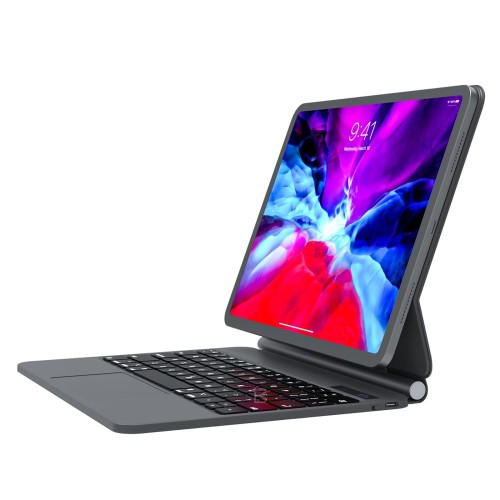 BENWIS Czarne Magnetyczne Etui Klawiatura do iPad Pro 12.9 2022/2021/2020