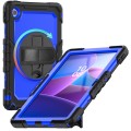 Pancerne Etui z Uchwytem i Paskiem do Lenovo Tab 10.1 2025 granatowe