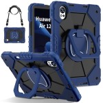 Mocne Etui z Uchwytem i Paskiem do Huawei MatePad Air 12 2024 granatowe