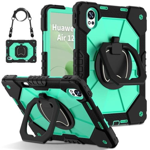 Mocne Etui z Uchwytem i Paskiem do Huawei MatePad Air 12 2024 miętowe