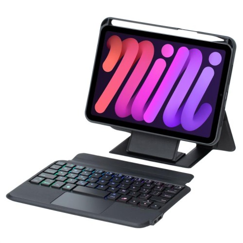 Etui podświetlana Klawiatura z Gładzikiem do Apple iPad Mini 2024/2021