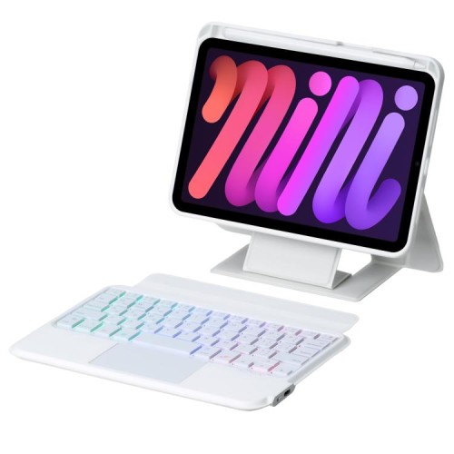 Etui podświetlana Klawiatura z Gładzikiem do Apple iPad Mini 2024/2021