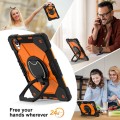 Mocne Etui z Uchwytem i Paskiem do Huawei MatePad Air 12 2024 pomarańczowe