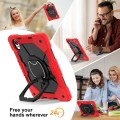 Mocne Etui z Uchwytem i Paskiem do Huawei MatePad Air 12 2024 czerwone