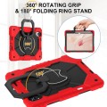 Mocne Etui z Uchwytem i Paskiem do Huawei MatePad Air 12 2024 czerwone