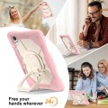 Mocne Etui z Uchwytem i Paskiem do Huawei MatePad Air 12 2024 różowe
