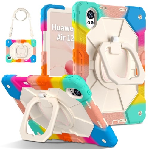 Mocne Etui z Uchwytem i Paskiem do Huawei MatePad Air 12 2024 kolorowe