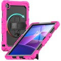 Pancerne Etui z Uchwytem i Paskiem do Lenovo Tab 10.1 2025 różowe