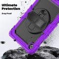 Pancerne Etui z Uchwytem i Paskiem do Lenovo Tab 10.1 2025 fioletowe