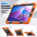 Pancerne Etui z Uchwytem i Paskiem do Lenovo Tab 10.1 2025 pomarańczowe
