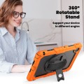 Pancerne Etui z Uchwytem i Paskiem do Lenovo Tab 10.1 2025 pomarańczowe