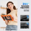 Pancerne Etui z Uchwytem i Paskiem do Lenovo Tab 10.1 2025 pomarańczowe