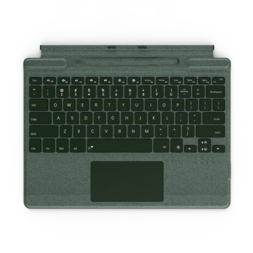 Podświetlana Klawiatura z TouchPad do Microsoft Surface Pro 8/9/X zielona