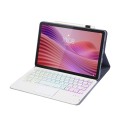 Fioletowe Etui z Podświetlaną Klawiaturą z Touchpad do Lenovo Tab 10.1 2025