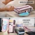 CASEME Etui Portfel Pokrowiec do Samsung Galaxy S25 różowe