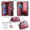 CASEME Etui Portfel Pokrowiec do Samsung Galaxy S25 czerwone