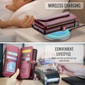 CASEME Etui Portfel Pokrowiec do Samsung Galaxy S25 czerwone