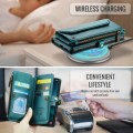 CASEME Etui Portfel Pokrowiec do Samsung Galaxy S25 zielone