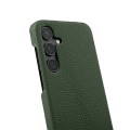 MELKCO Skórzane Etui Plecki Obudowa do Samsung Galaxy S25 zielone