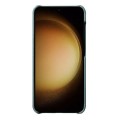 MELKCO Skórzane Etui Plecki Obudowa do Samsung Galaxy S25 niebieskie
