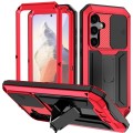 R-JUST Pancerne Etui Antywstrząsowe do Samsung Galaxy S25 czerwone