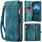 CaseMe Etui Portfel do Samsung Galaxy S25 niebieski morski