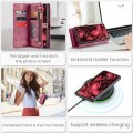 CaseMe Etui Portfel Pokrowiec do Samsung Galaxy S25 czerwony