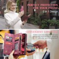 CaseMe Etui Portfel Pokrowiec do Samsung Galaxy S25 czerwony