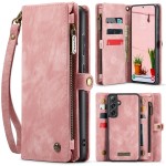 CaseMe Etui Portfel Pokrowiec do Samsung Galaxy S25 różowy