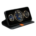 QIALINO Skórzane Matowe Etui do Samsung Galaxy S25 czarne