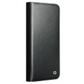 QIALINO Skórzane Matowe Etui do Samsung Galaxy S25 czarne