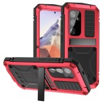 R-JUST Pancerne Etui Antywstrząsowe do Samsung Galaxy S25 czerwone