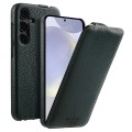 MELKCO MagSafe Skórzane Etui z Klapką do Samsung Galaxy S25 zielone