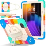 Pancerne Etui z Uchwytem i Paskiem do Xiaomi Pad 7/7 Pro kolorowe
